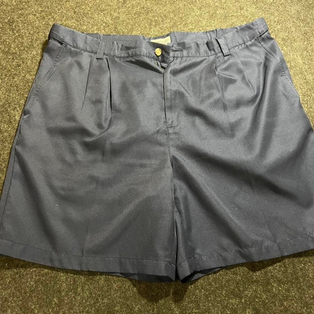Windham Pointe Men's Navy Blue Pleated Shorts *FLAW